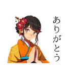 おしとやか着物女子の京ことば（個別スタンプ：3）