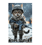 感情を伝える 進撃の猫軍団スタンプ（個別スタンプ：2）