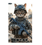 感情を伝える 進撃の猫軍団スタンプ（個別スタンプ：11）