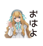 ゴシック＆ロリータガールの推し活応援（個別スタンプ：2）