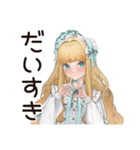 ゴシック＆ロリータガールの推し活応援（個別スタンプ：10）