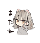 甘えん坊フェレットちゃん♡ポーズ（個別スタンプ：3）