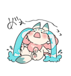 ふわっと本丸生活・こんとまめ（個別スタンプ：16）
