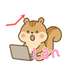 リスの赤ちゃんの生活 (ベトナム) Ver2（個別スタンプ：11）
