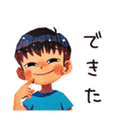 元気な子ども（男の子）★お返事（個別スタンプ：6）