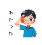 元気な子ども（男の子）★お返事（個別スタンプ：9）