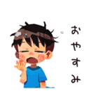 元気な子ども（男の子）★お返事（個別スタンプ：14）