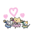 かわいい猫と女の子【修正版】（個別スタンプ：5）