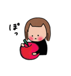 かわいい猫と女の子【修正版】（個別スタンプ：17）