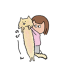 かわいい猫と女の子【修正版】（個別スタンプ：28）
