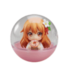 オレンジの精霊みなみちゃんカプセルトイ2（個別スタンプ：2）