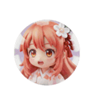 オレンジの精霊みなみちゃんカプセルトイ2（個別スタンプ：7）