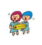 双子のきーこまーこスタンプ（個別スタンプ：13）