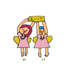 双子のきーこまーこスタンプ（個別スタンプ：14）