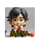 カラフル粘土キャラ劇場（個別スタンプ：6）