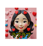 カラフル粘土キャラ劇場（個別スタンプ：7）