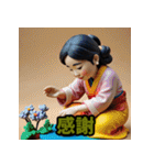 カラフル粘土キャラ劇場（個別スタンプ：17）