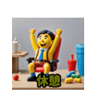 カラフル粘土キャラ劇場（個別スタンプ：24）