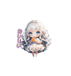 まっしろ天使、降臨！（個別スタンプ：17）