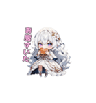 まっしろ天使、降臨！（個別スタンプ：18）