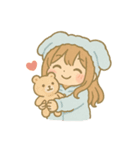 ゆるふわルームウェアガール（個別スタンプ：5）