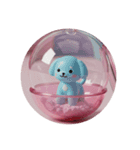 いぬいぬカプセルトイ（個別スタンプ：1）