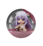 紫の精霊みなみちゃんカプセルトイ（個別スタンプ：3）