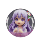 紫の精霊みなみちゃんカプセルトイ（個別スタンプ：5）