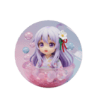紫の精霊みなみちゃんカプセルトイ（個別スタンプ：8）