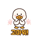 アヒルさん韓国語バージョン（個別スタンプ：5）