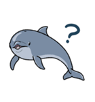 イルカは半球睡眠（個別スタンプ：7）