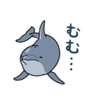 イルカは半球睡眠（個別スタンプ：37）