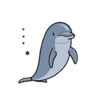 イルカは半球睡眠（個別スタンプ：40）