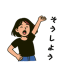 奥様でお母さん（個別スタンプ：3）