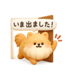 3Dもこもこポメラニアン◎あいさつ（個別スタンプ：23）