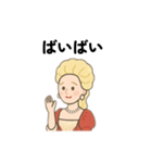 シンプルな中世ヨーロッパの貴婦人スタンプ（個別スタンプ：8）