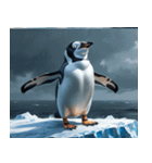 文字なしのペンギンスタンプ（個別スタンプ：2）