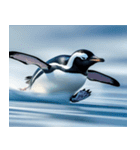 文字なしのペンギンスタンプ（個別スタンプ：10）