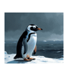 文字なしのペンギンスタンプ（個別スタンプ：13）