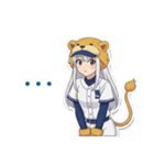 野球大好き獅子っ娘 日常用スタンプ（個別スタンプ：4）