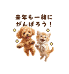 トイプードルの年末年始スタンプ｜改訂版（個別スタンプ：8）