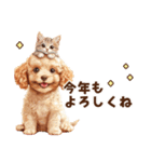 トイプードルの年末年始スタンプ｜改訂版（個別スタンプ：18）