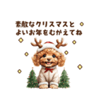 トイプードルの年末年始スタンプ｜改訂版（個別スタンプ：28）