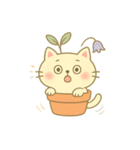 植木鉢ねこ 〜ゆるゆる成長日記〜（個別スタンプ：7）