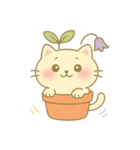 植木鉢ねこ 〜ゆるゆる成長日記〜（個別スタンプ：8）