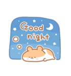 かわいいハムスターの英語（個別スタンプ：4）