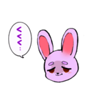 淡い紫ラビット（個別スタンプ：7）