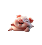 ピンクぶた今日は動きたくない（個別スタンプ：8）