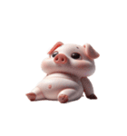 ピンクぶた今日は動きたくない（個別スタンプ：10）