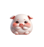 ピンクぶた今日は動きたくない（個別スタンプ：13）